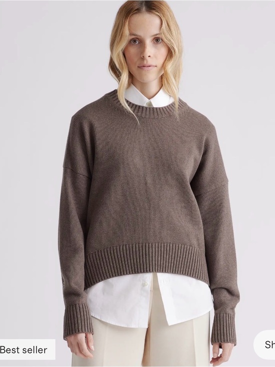 Quince Sweaters - Quince 100% Cotton Boyfriend Sweater